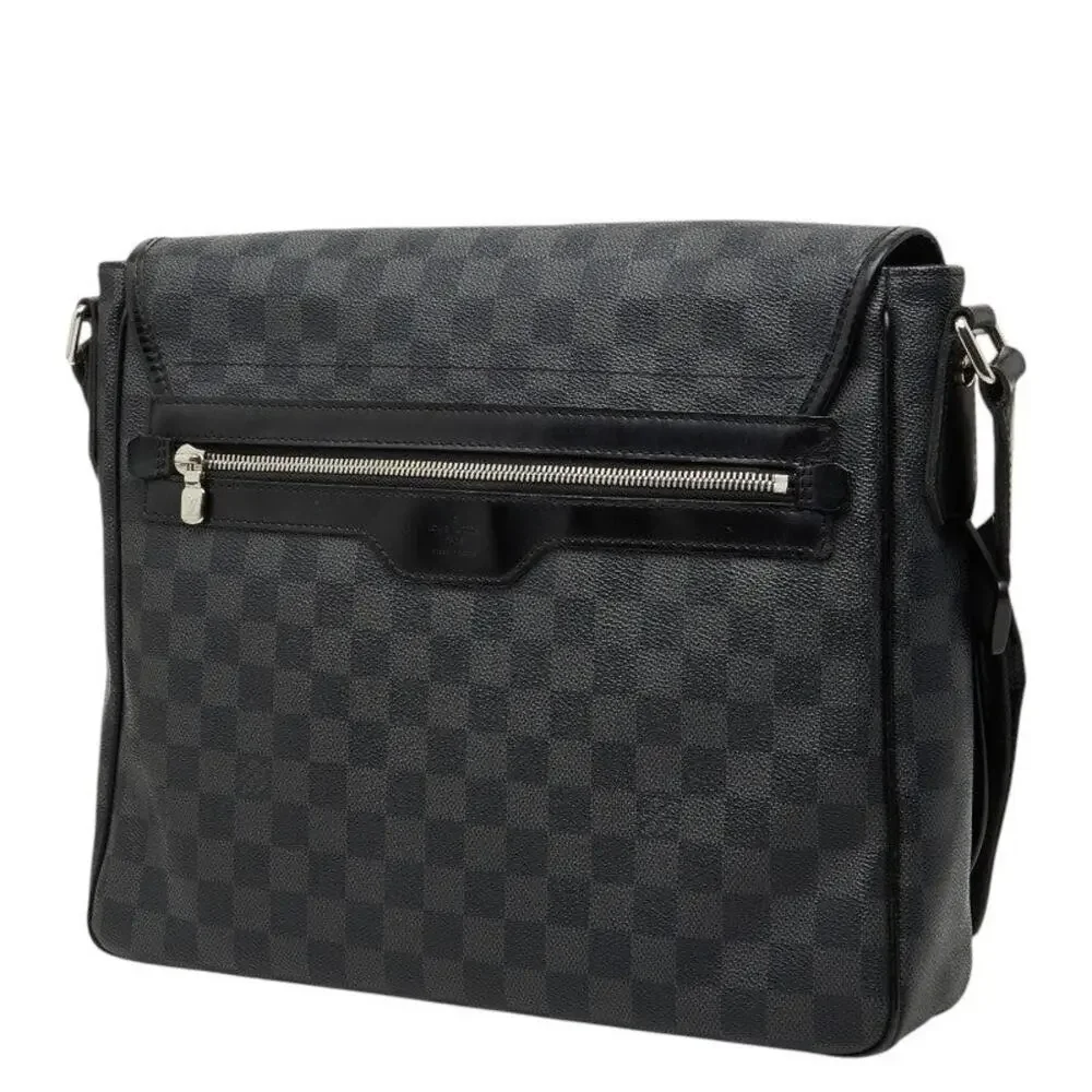 Louis Vuitton Damier Graphite Daniel MM Shoulder Bag Black